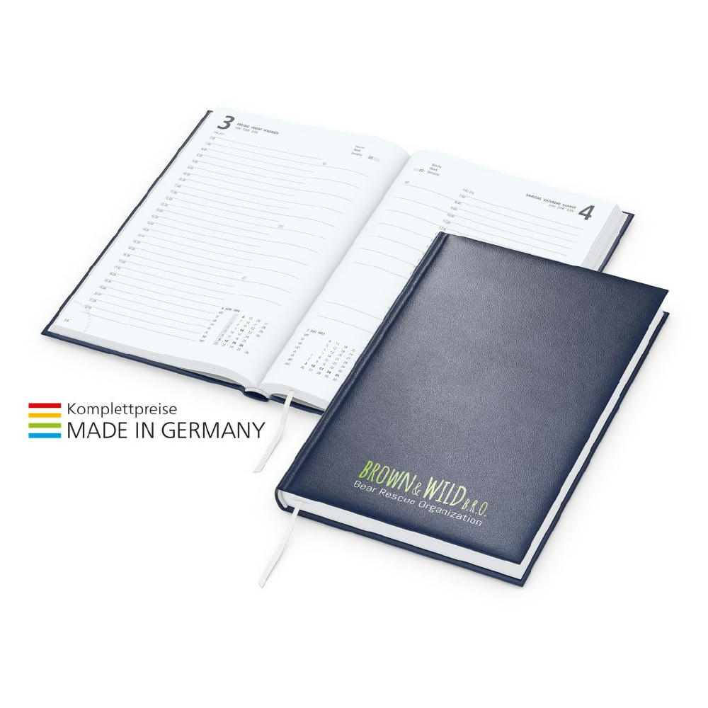 Buchkalender Advance bestseller inkl. Siebdruck-Digital