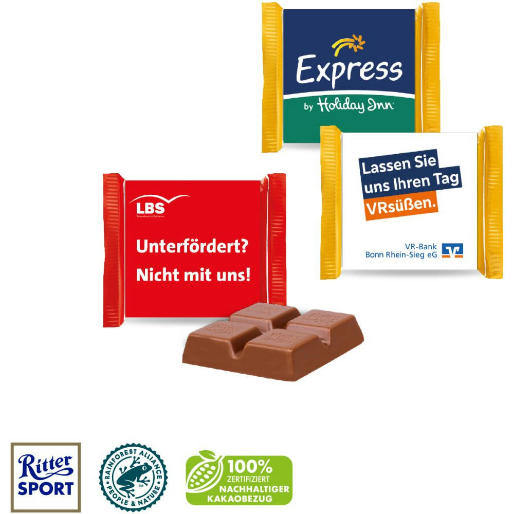 Ritter SPORT "Mini" mit Werbebanderole