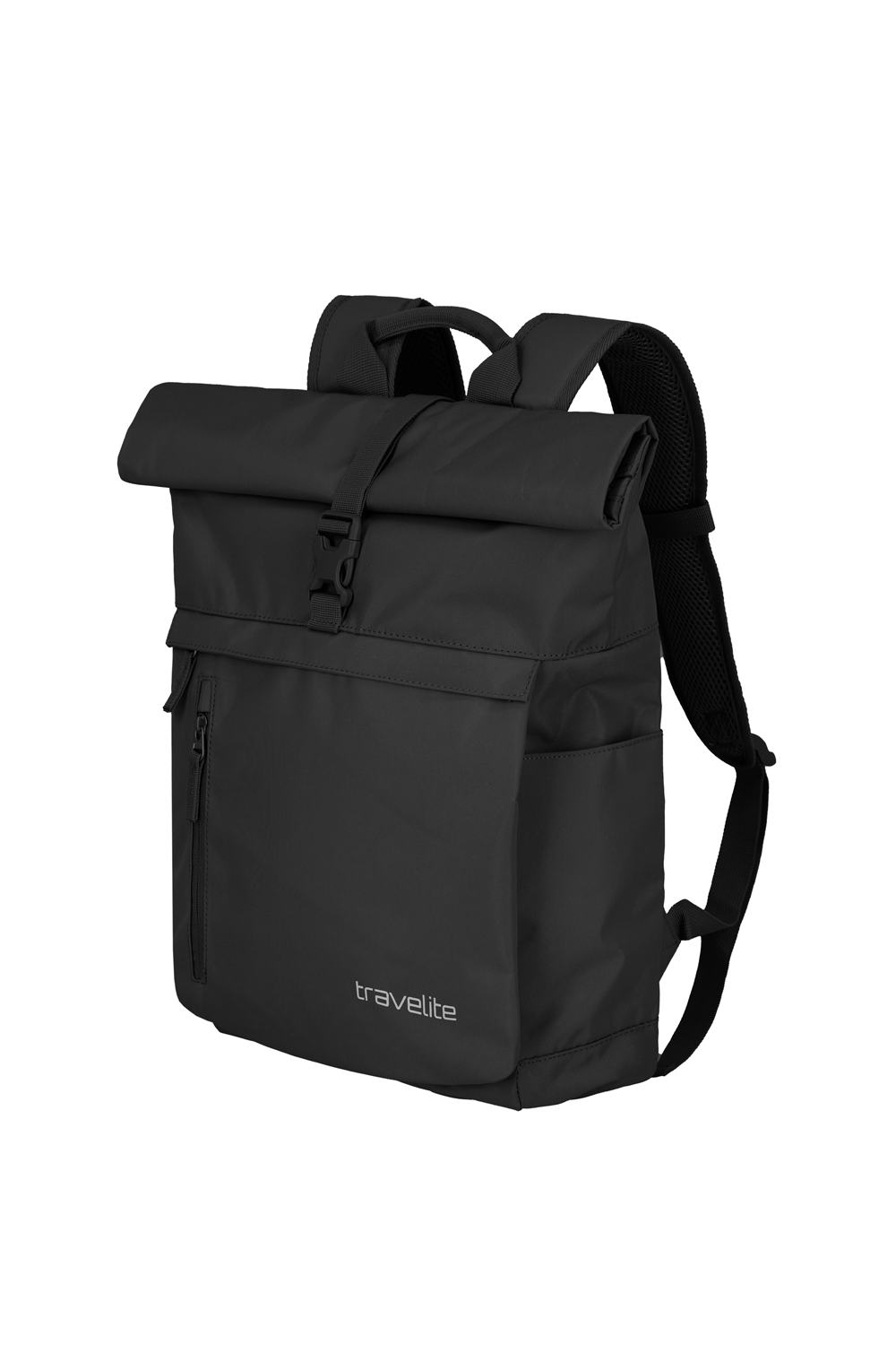 travelite BASICS Rollup Rucksack Schwarz