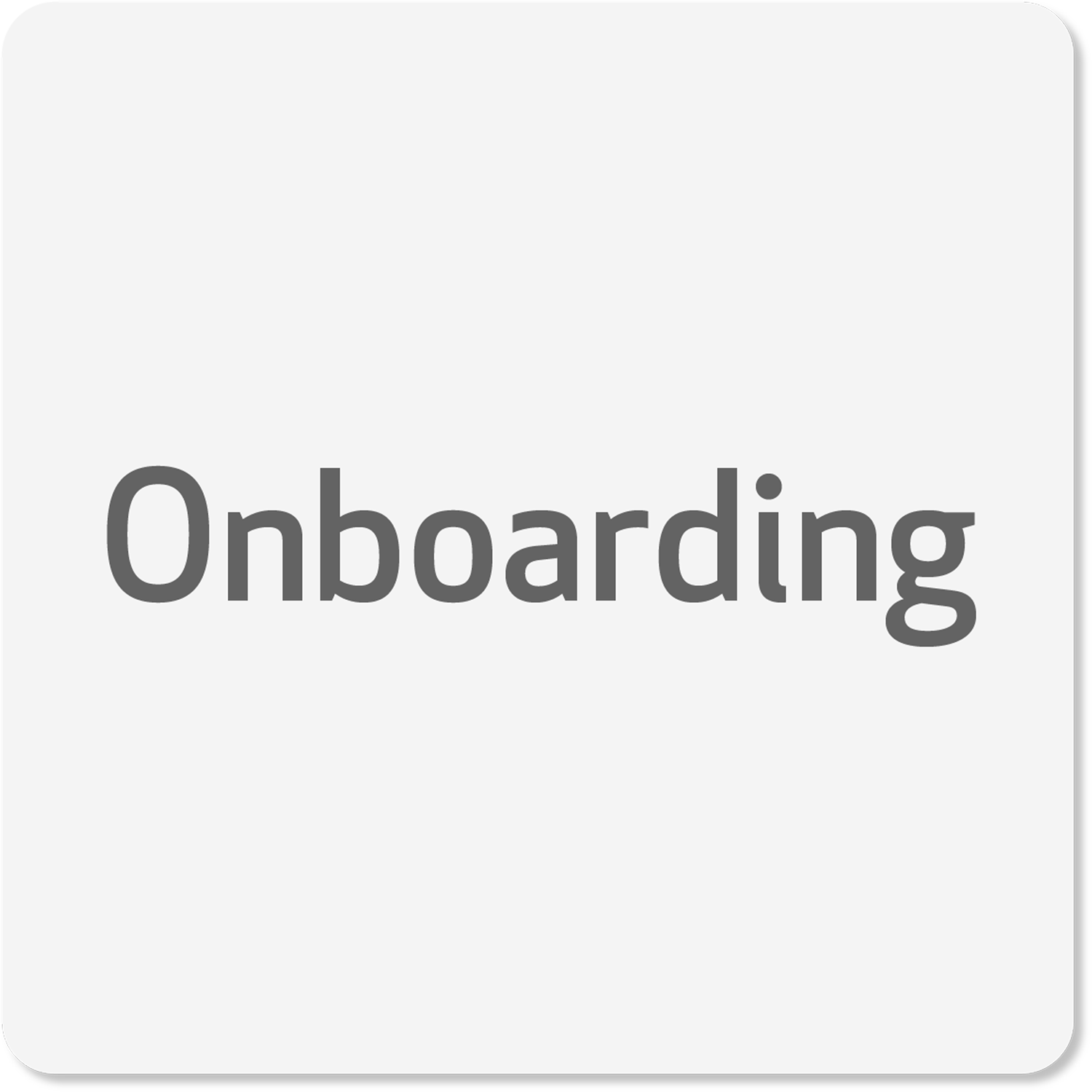 Onboarding